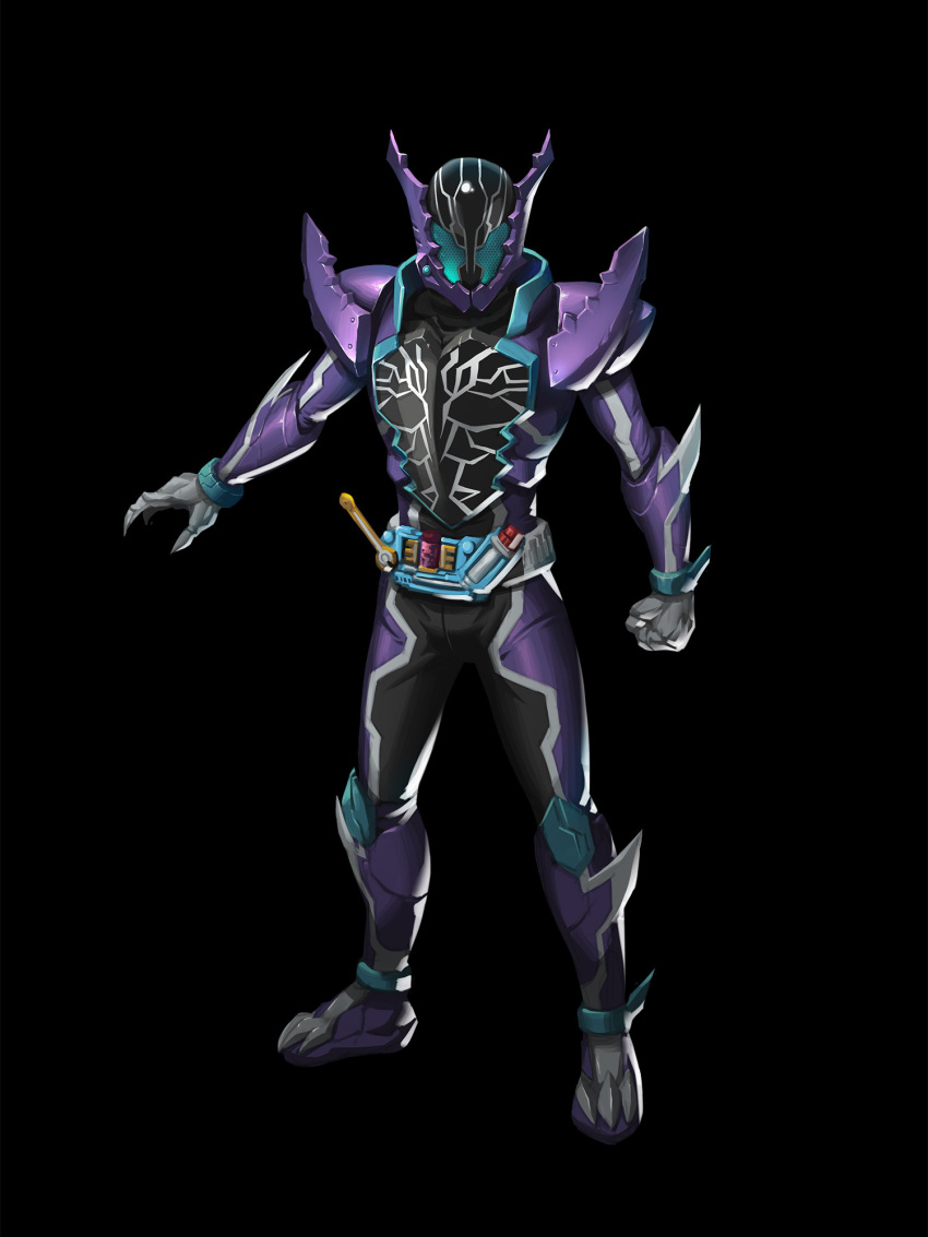 1boy aqua_eyes armor belt breastplate cowboy_shot crocodile crocodile_fullbottle crocodilian full_body gun highres holding holding_gun holding_weapon kamen_rider kamen_rider_build_(series) kamen_rider_rogue male_focus open_hand outstretched_arm pauldrons peihao_wang rider_belt sclash_driver shoulder_armor solo standing tokusatsu villain_pose visor weapon