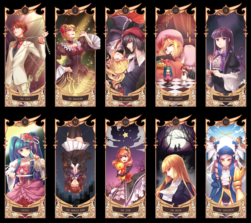 beatrice black_legwear black_thighhighs blonde_hair blue_eyes breasts card_(medium) choker cornelia_(umineko) dlanor_a_knox dress drill_hair eiserne_jungfrau elaborate_frame flower frame frederica_bernkastel furudo_erika gertrude hair_bobbles hair_flower hair_ornament hat kanon_(umineko) lambdadelta long_hair necktie orange_hair pipe purple_hair red_hair redhead sakutarou short_hair tarot thigh-highs thighhighs twintails umineko_no_naku_koro_ni ushiromiya_ange ushiromiya_battler ushiromiya_jessica ushiromiya_maria ushiromiya_rosa yellow_eyes yeruen zettai_ryouiki