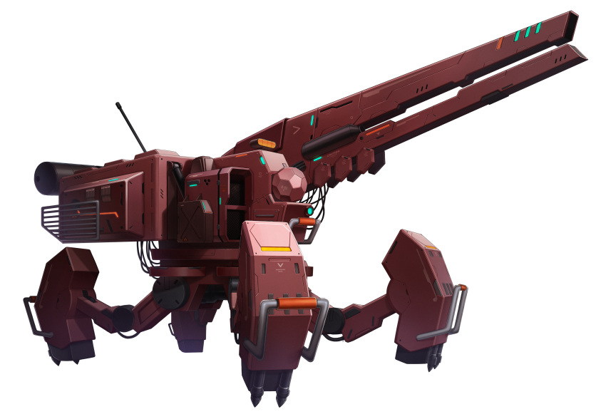 absurdres counter:side highres machinery no_humans official_art science_fiction simple_background transparent_background turret