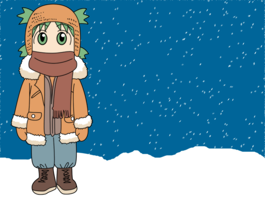 azuma_kiyohiko koiwai_yotsuba vector winter yotsubato!