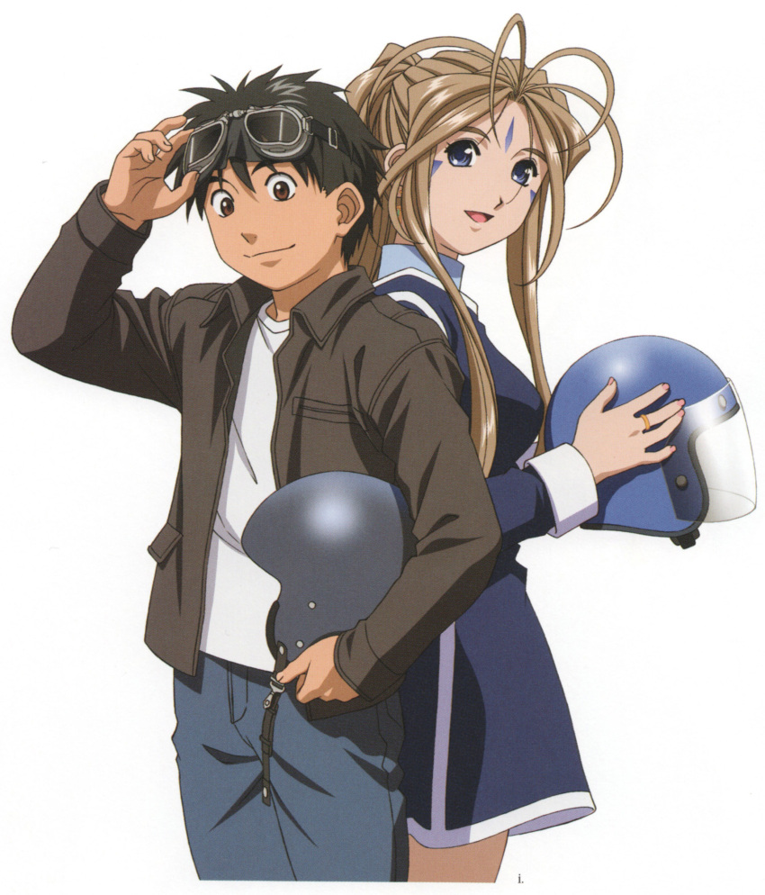 ah_my_goddess belldandy morisato_keiichi screening tagme