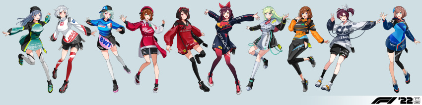 6+girls absurdres formula_one highres incredibly_absurdres multiple_girls personification wide_image