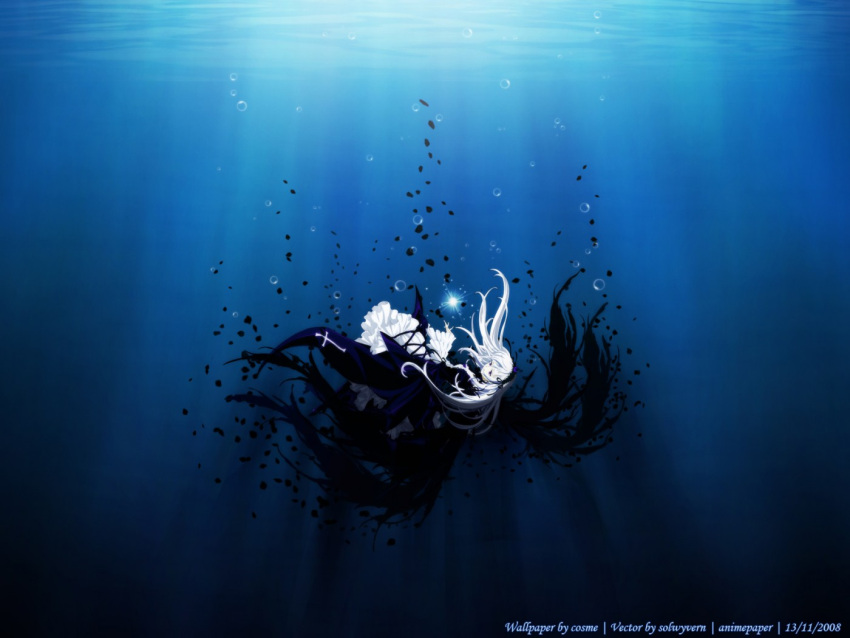 blue gothic rozen_maiden signed suigintou water wings