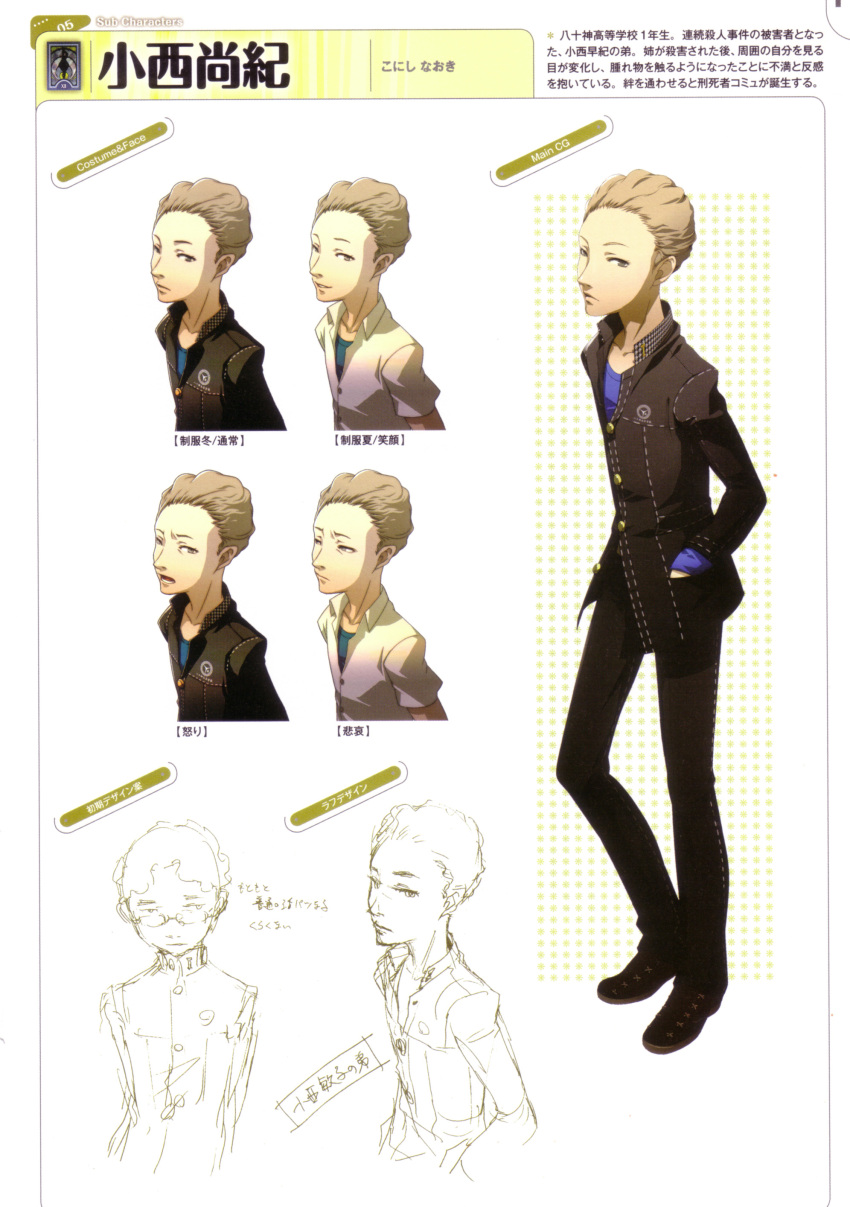 megaten persona persona_4 sketch soejima_shigenori