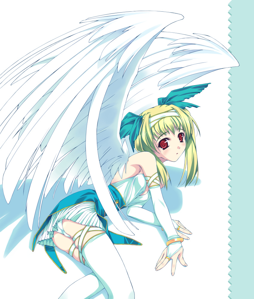 murakami_suigun panties tagme thigh-highs wings