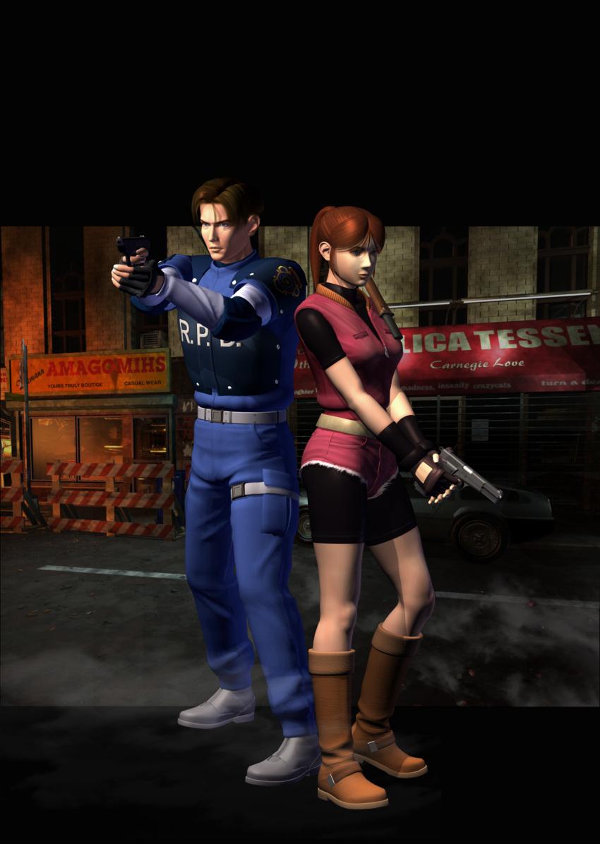 cg claire_redfield leon_s_kennedy resident_evil resident_evil_2 tagme