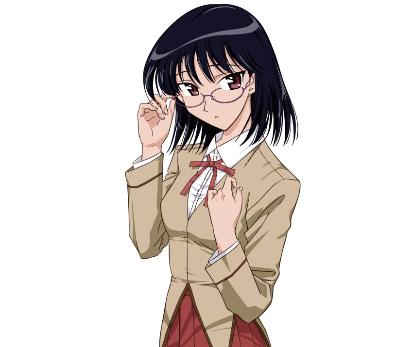 glasses school_rumble seifuku tagme tsukamoto_yakumo