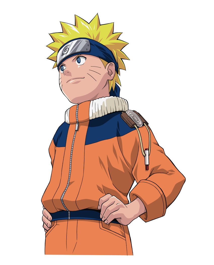 blonde_hair blue_eyes jumpsuit male naruto simple_background solo spiky_hair uzumaki_naruto vector white_background