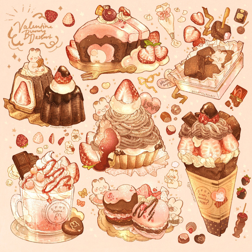 butter cream food food_focus fruit highres meringue milk nao_(bestrollever) strawberry strawberry_slice