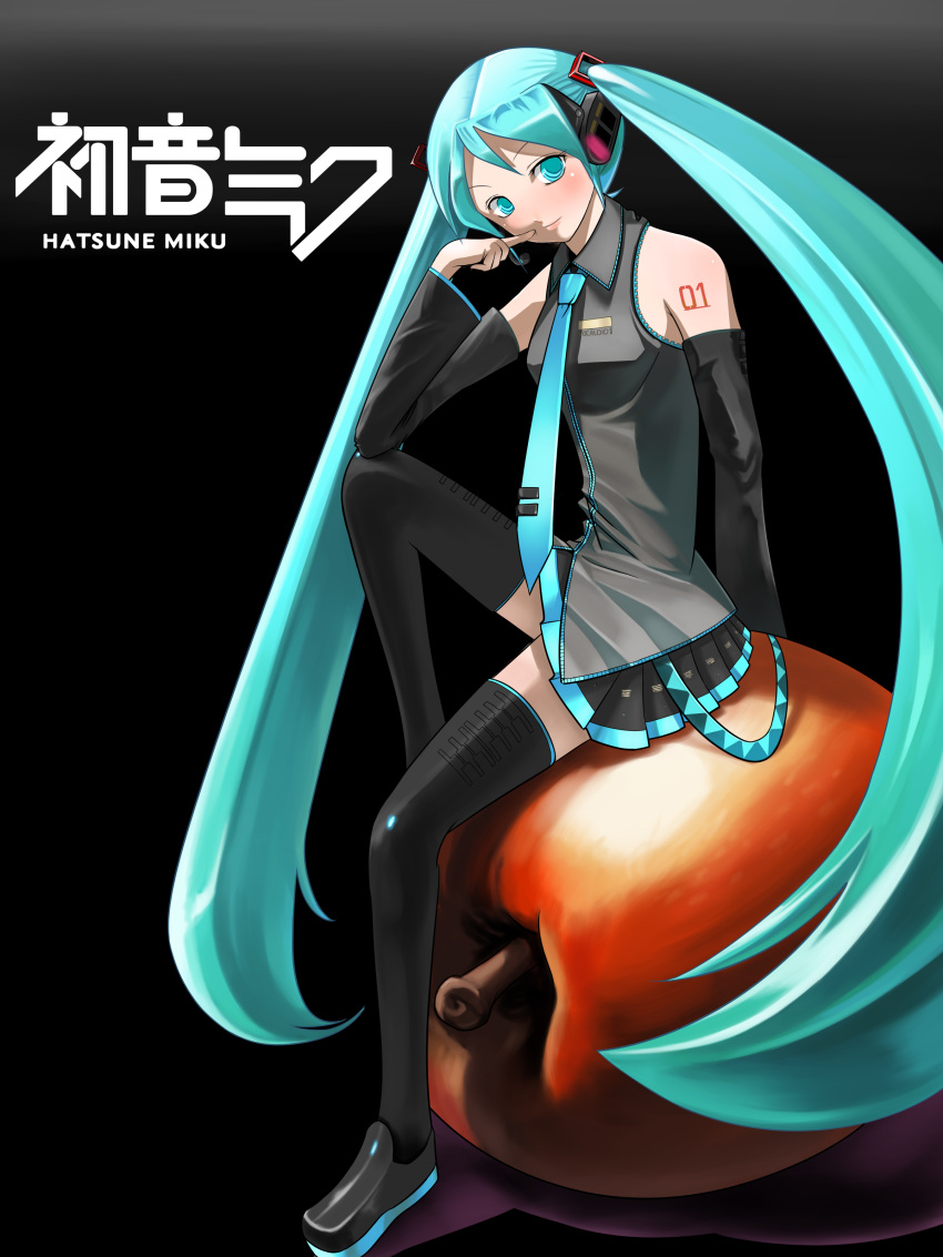 hatsune_miku tagme thigh-highs vocaloid