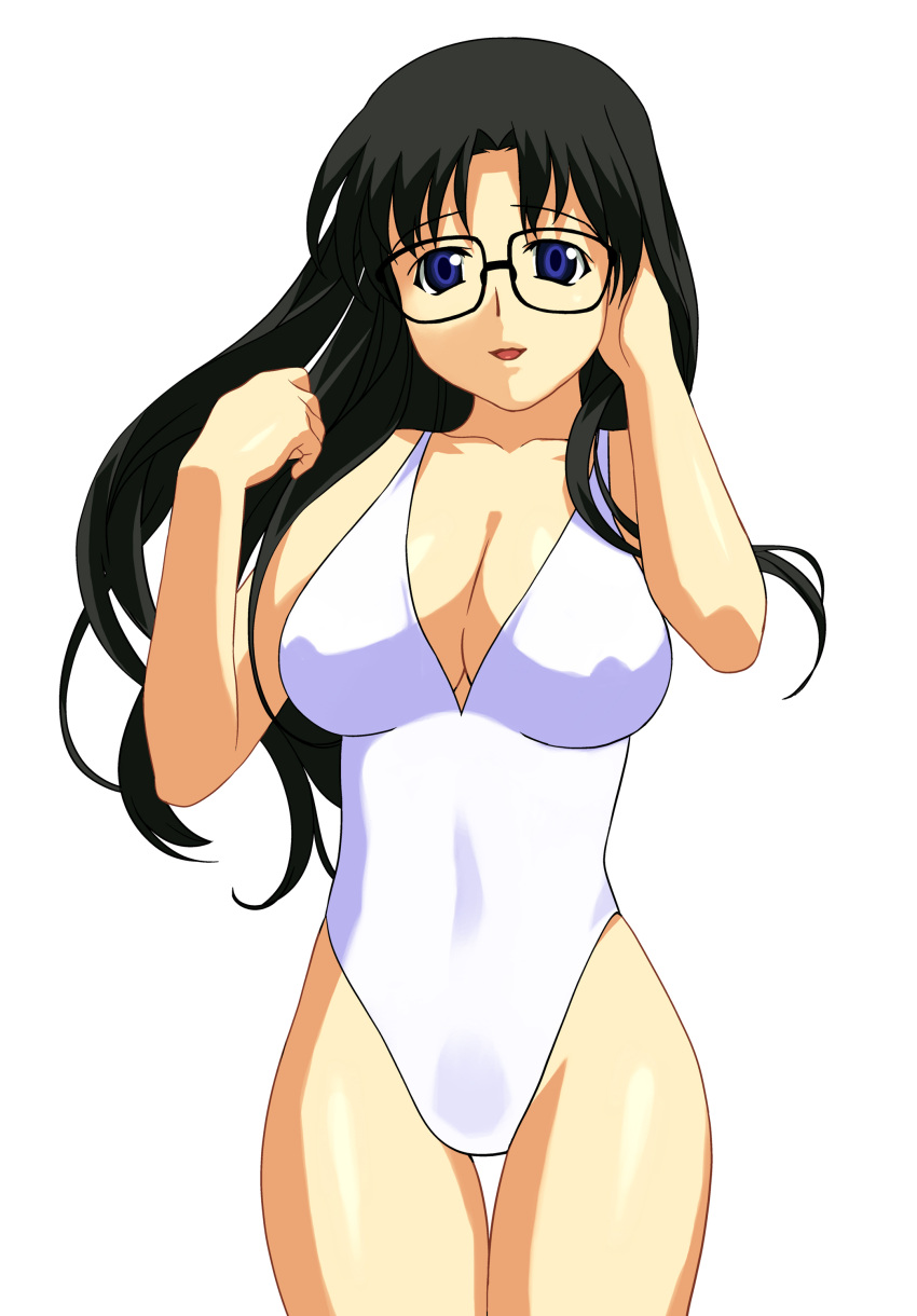 a1 cleavage initial-g glasses read_or_die swimsuit yomiko_readman
