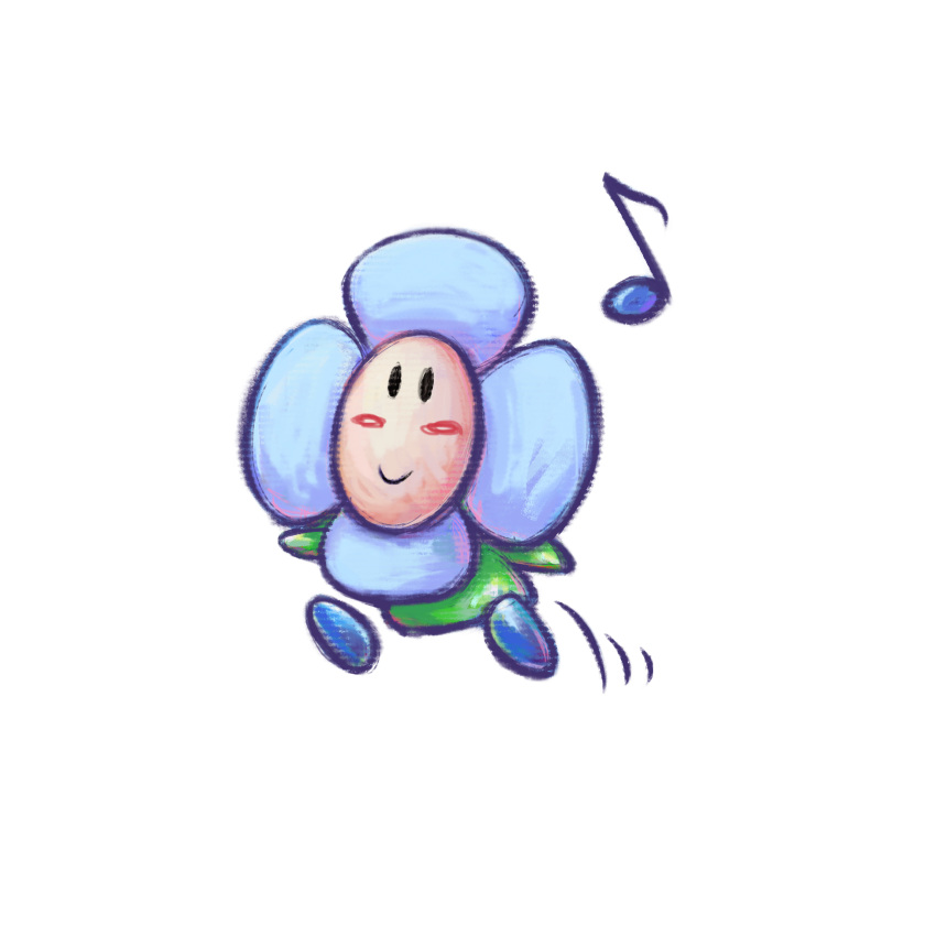1boy blush crazee_dayzee highres musical_note official_art simple_background super_mario_bros. transparent_background yoshi's_new_island