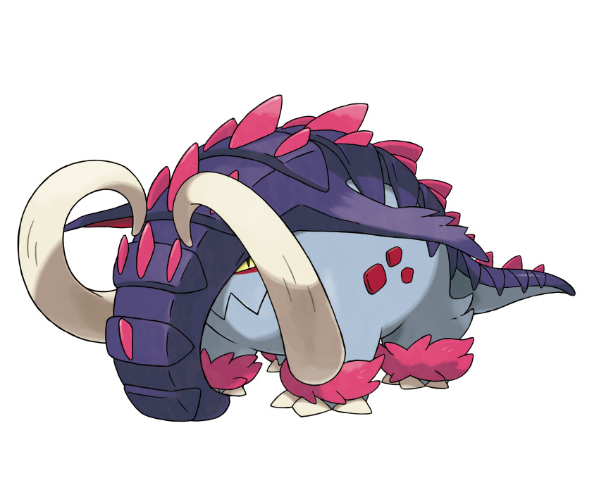 1other absurdres artist_request elephant great_tusk highres no_humans official_art pokemon pokemon_(creature) pokemon_(game) pokemon_sv sharp_teeth simple_background solo spikes tail teeth transparent_background tusks yellow_eyes