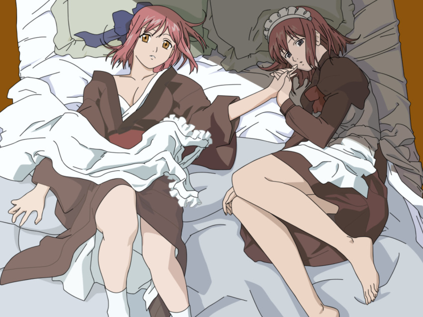 hisui kohaku maid shingetsutan_tsukihime twins vector