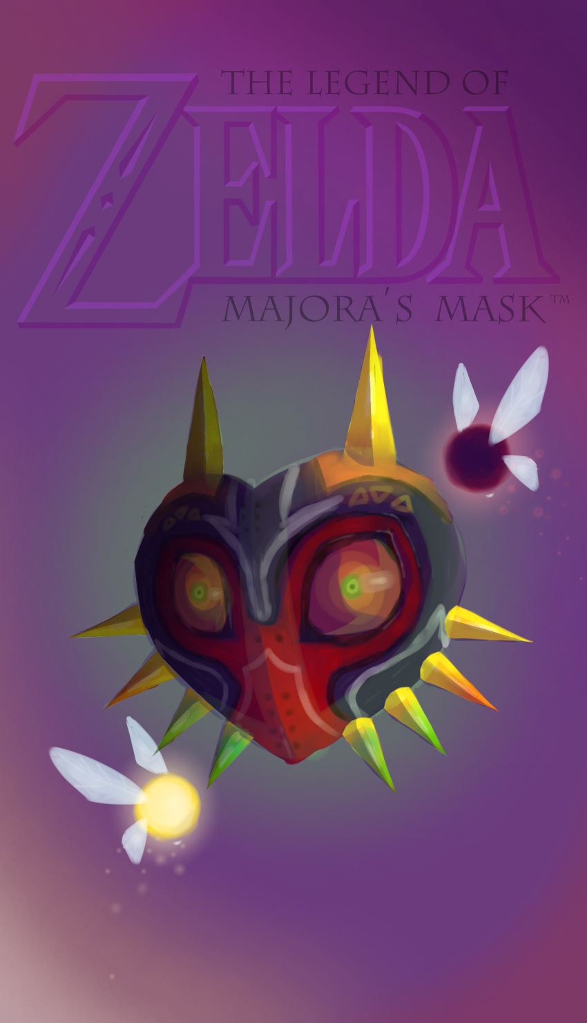 absurdres fairy highres mask non-web_source simple_background tael tatl the_legend_of_zelda the_legend_of_zelda:_majora's_mask