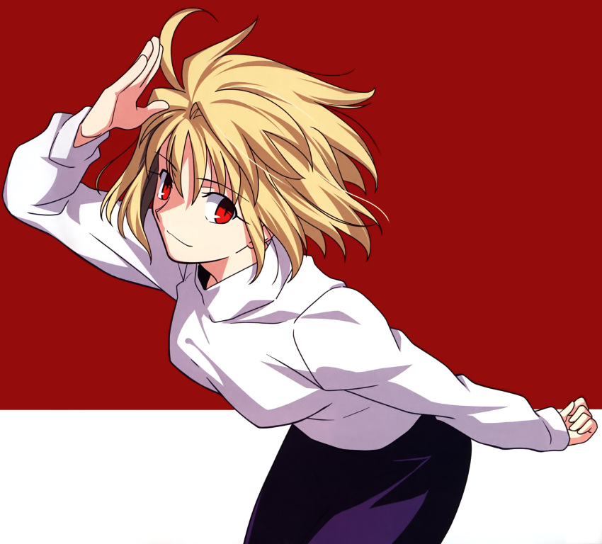 arcueid_brunestud blonde_hair highres red_eyes short_hair tsukihime type_moon