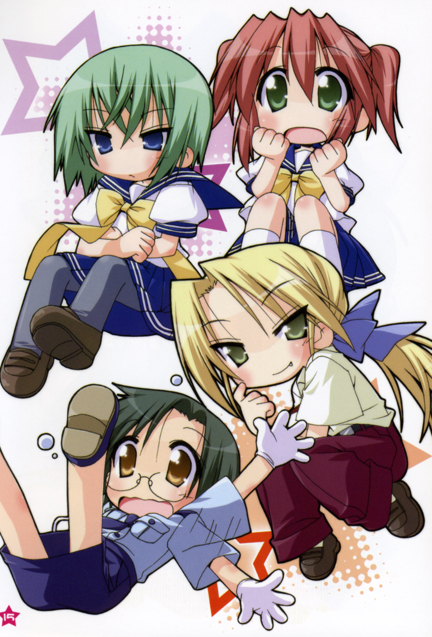 iwasaki_minami kobayakawa_yutaka kuroi_nanako lucky_star narumi_yui seifuku yoshimizu_kagami