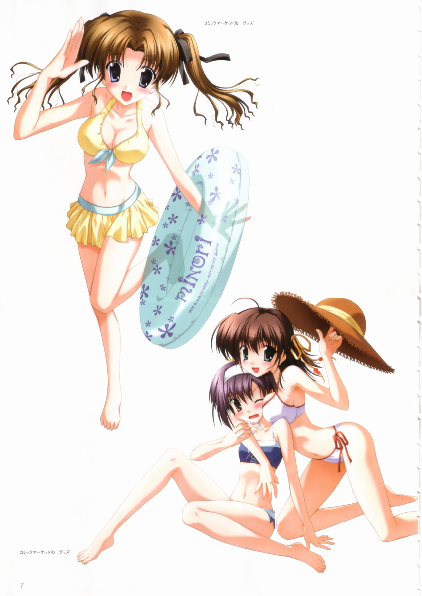 bikini ef_~a_fairytale_of_the_two~ hayama_mizuki miyamura_miyako shindou_kei swimsuit