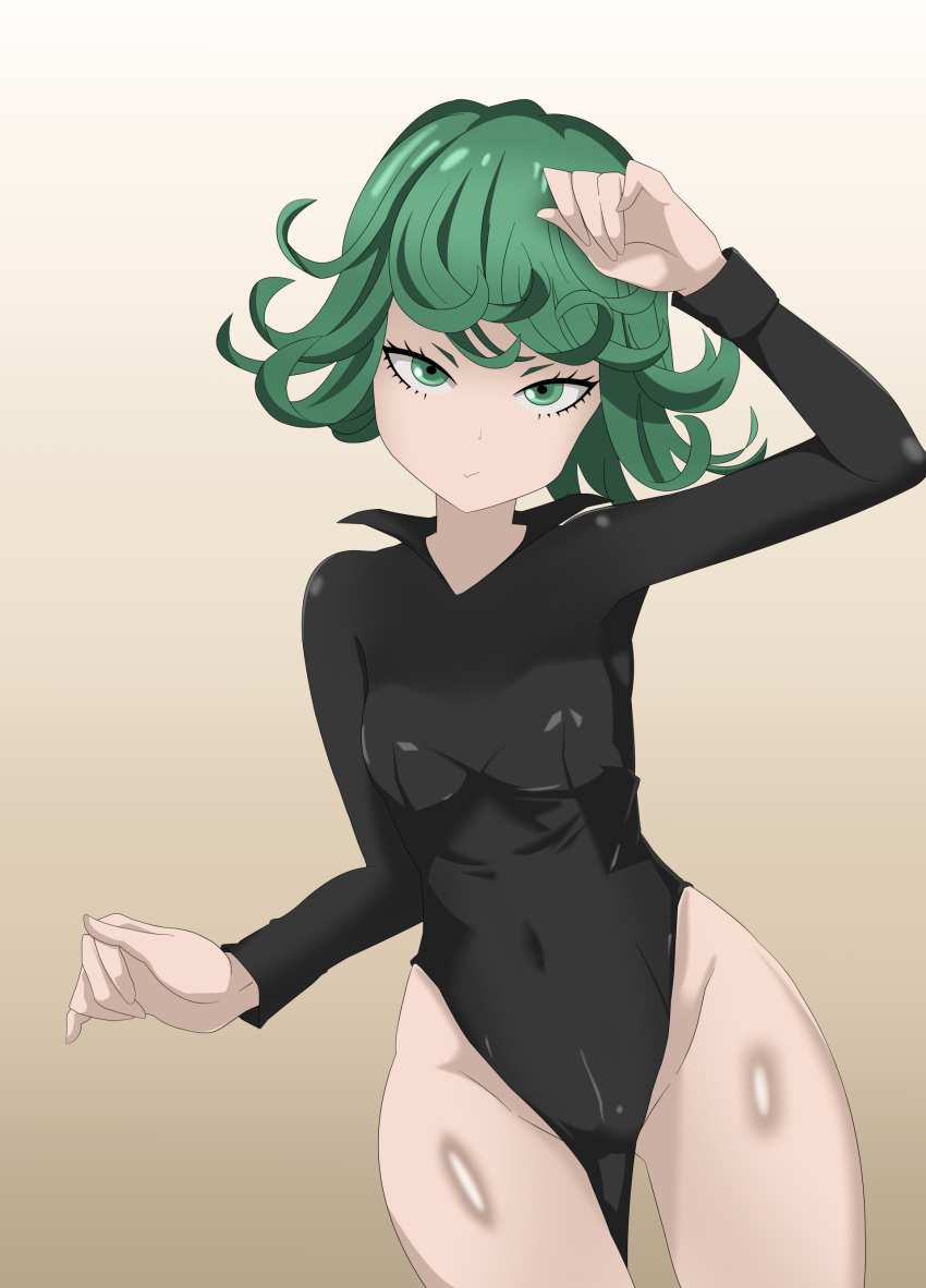 absurdres anime_coloring green_eyes highres non-web_source one-punch_man tatsumaki
