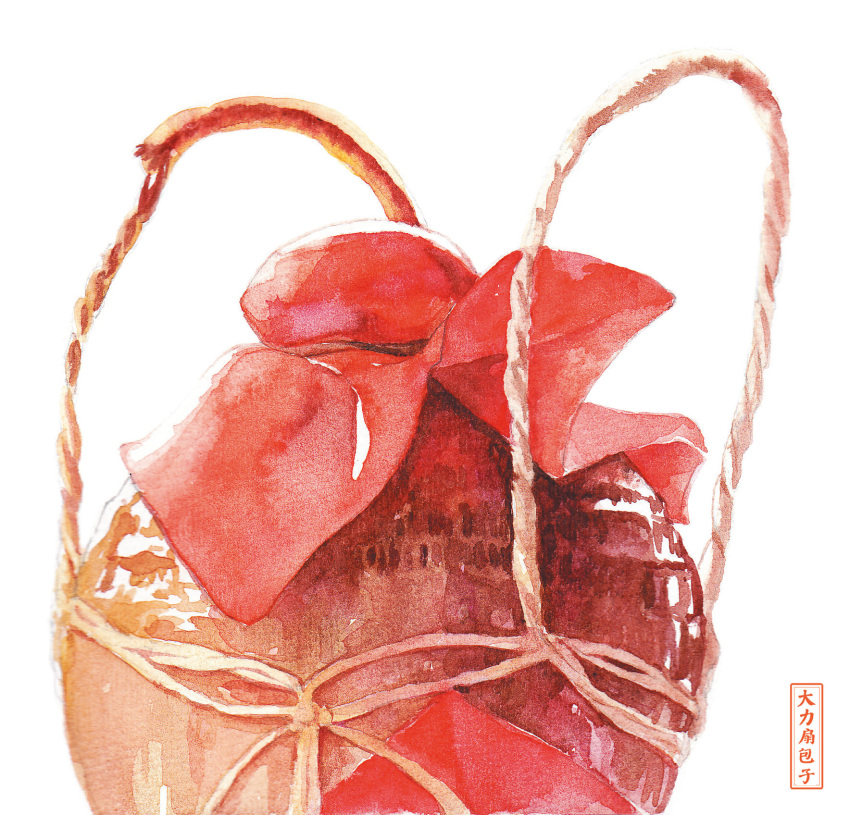 392610595 alcohol artist_name food food_focus highres no_humans original painting_(medium) red_ribbon ribbon simple_background still_life traditional_media watercolor_(medium) white_background wine