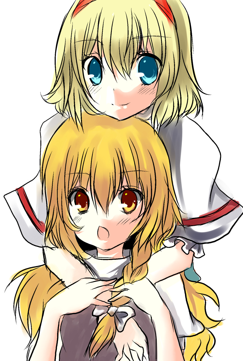 2girls alice_margatroid blonde_hair kirisame_marisa touhou