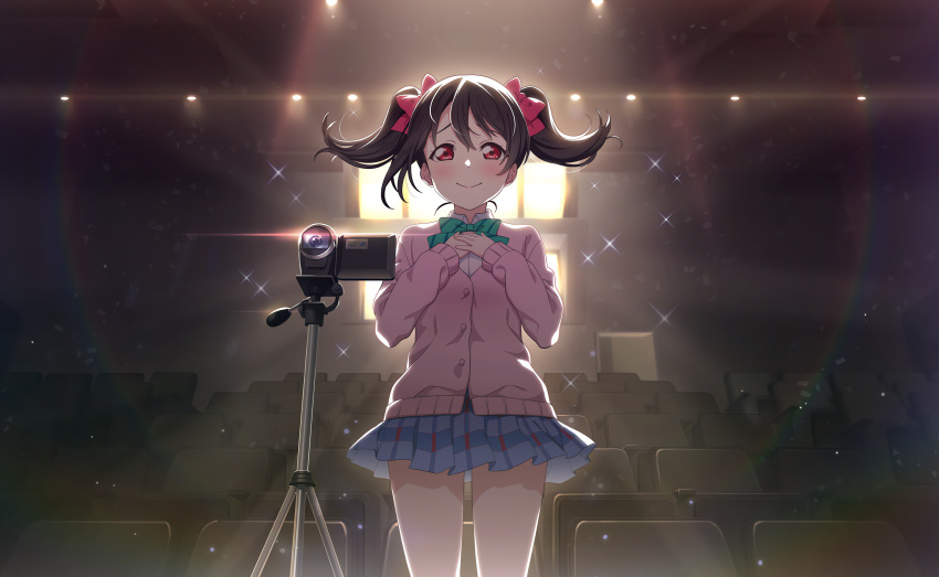 black_hair dress long_hair love_live!_school_idol_project red_eyes twintails yazawa_nico