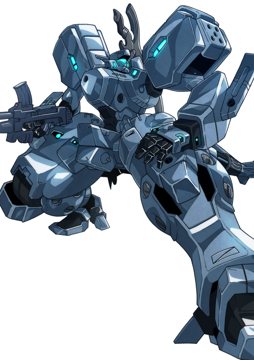adama0s0284 assault_visor f-4j_gekishin gun highres holding holding_gun holding_weapon looking_up mecha muv-luv muv-luv_alternative no_humans robot science_fiction simple_background solo sword sword_on_back tactical_surface_fighter weapon weapon_on_back white_background