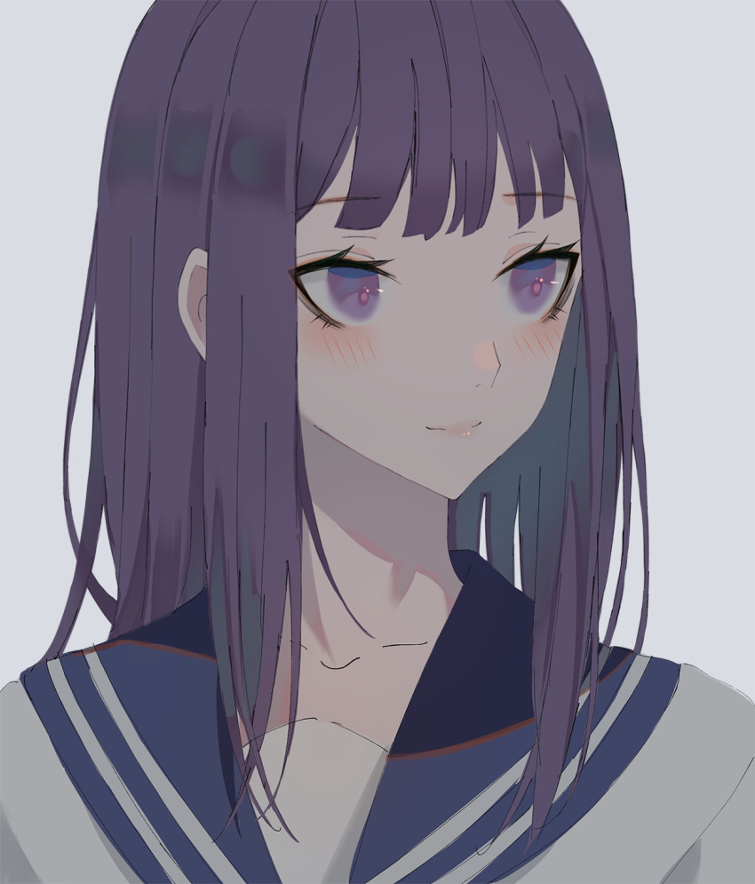 anime_coloring fanart joshi_kousei long_hair original purple_hair violet_eyes