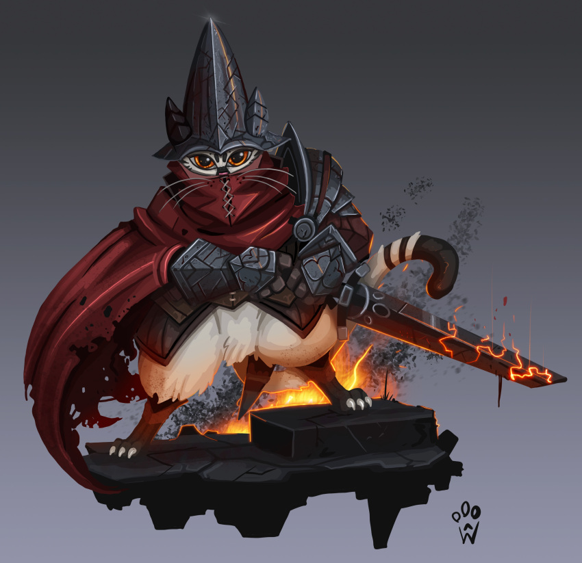 abyss_watcher armor cat dark_souls_(series) dark_souls_iii sword