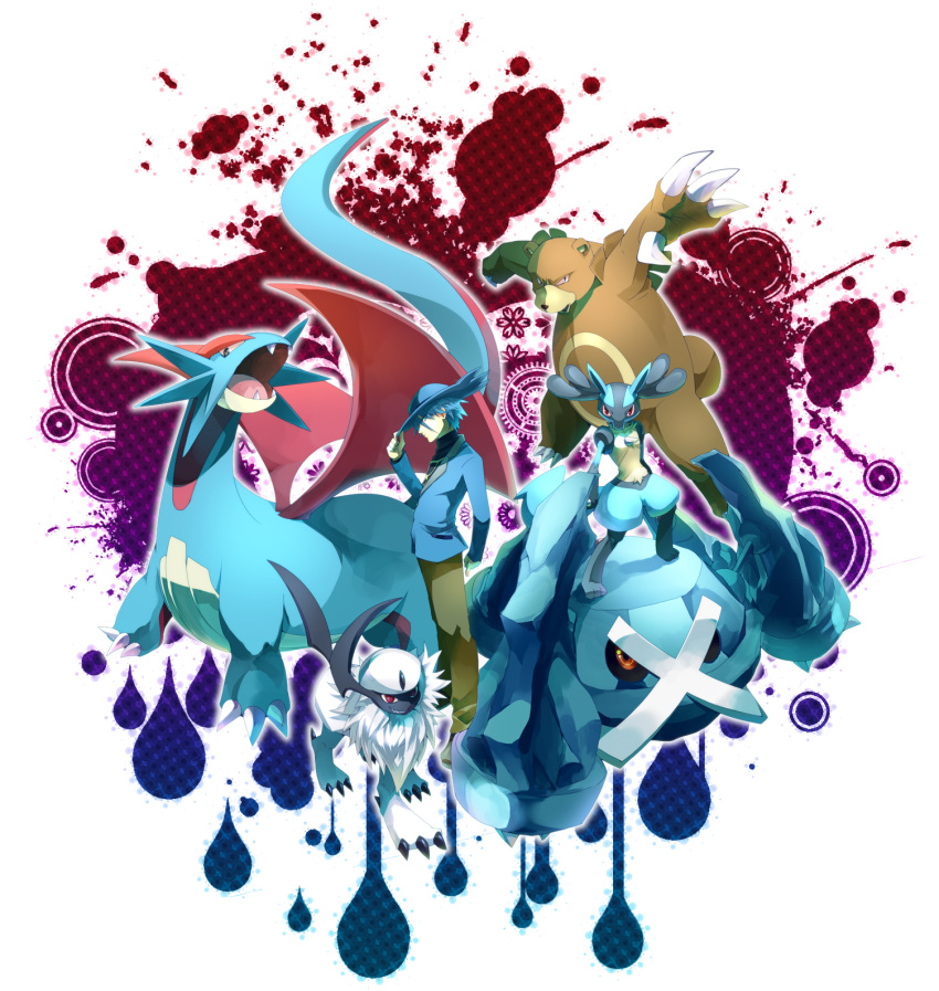 blue gen_(pokemon) highres lucario metagross mevi626 pokemon salamence ursaring