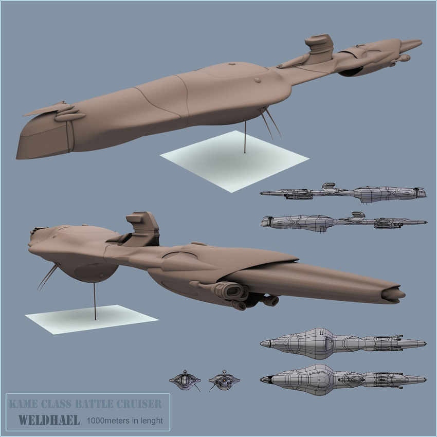 3d battleship_(eve_online) commentary concept_art eve_online highres military_vehicle multiple_views no_humans original pinarci reference_sheet science_fiction spacecraft thrusters