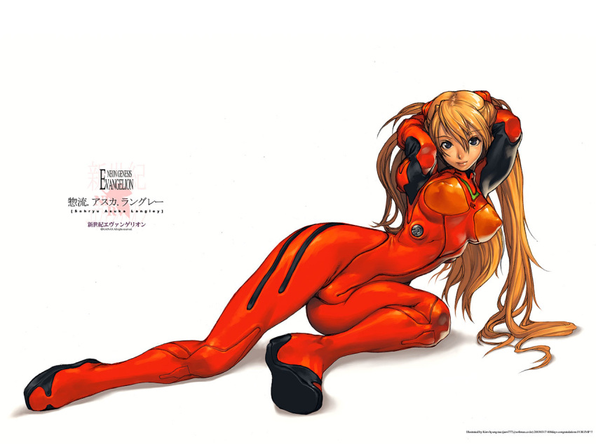 hyung-tae_kim neon_genesis_evangelion plugsuit souryuu_asuka_langley white