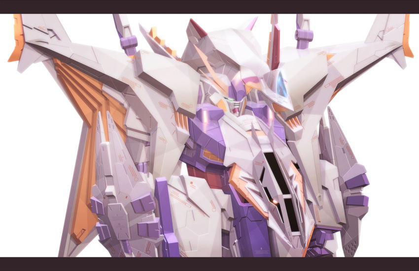 gundam_hathaway's_flash gundam_hathaway's_flash letterboxed mecha penelope_(hathaway's_flash) penelope_(hathaway's_flash) reigan simple_background solo