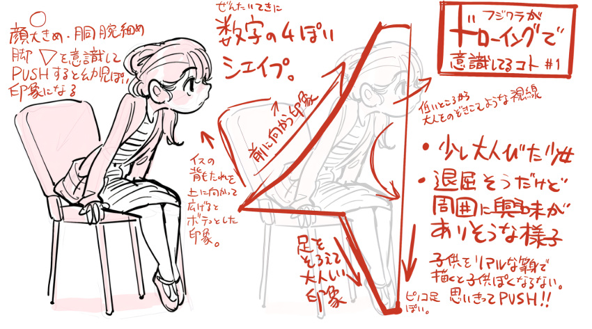 fujiwara_yoshito guide highres how_to lineart original simple_background sketch