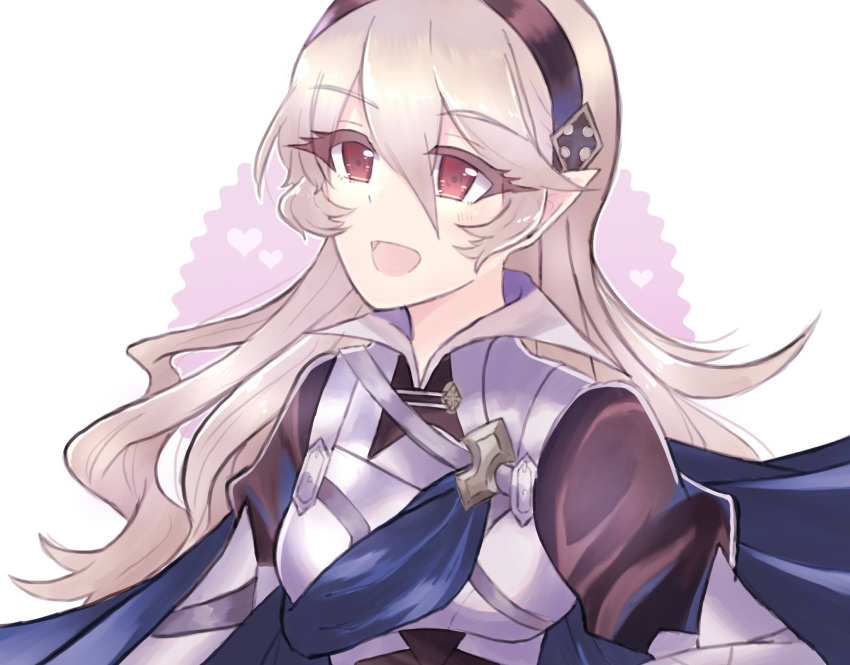 1girl black_hairband blue_sash collared_shirt corrin_(female)_(fire_emblem) corrin_(fire_emblem) fire_emblem fire_emblem_fates grey_hair hairband highres long_hair n_54 pointy_ears red_eyes sash shirt