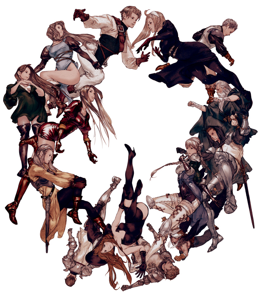 safebooru armor boots canopus wolph catiua powell cerya phoraena cistina phoraena deneb rove denim powell gloves guildus winzalf burn high heels highres lans hamilton legs mildain walhorn official art ogre olivya safebooru armor boots canopus wolph