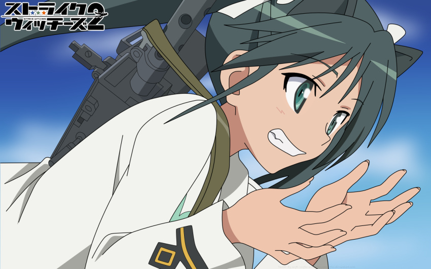 francesca_lucchini gun sky strike_witches vector weapon