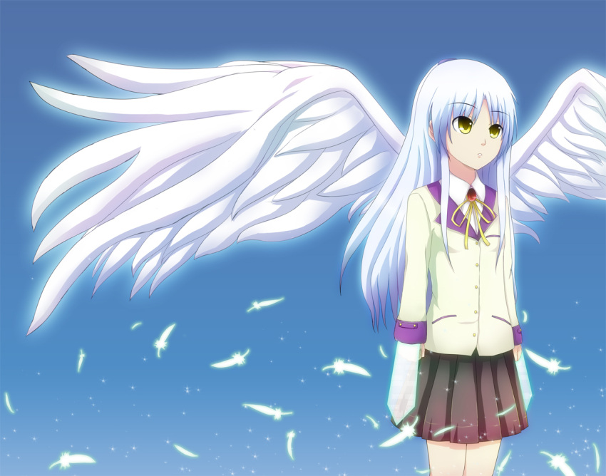 angel_beats! tachibana_kanade tagme tenshi wings