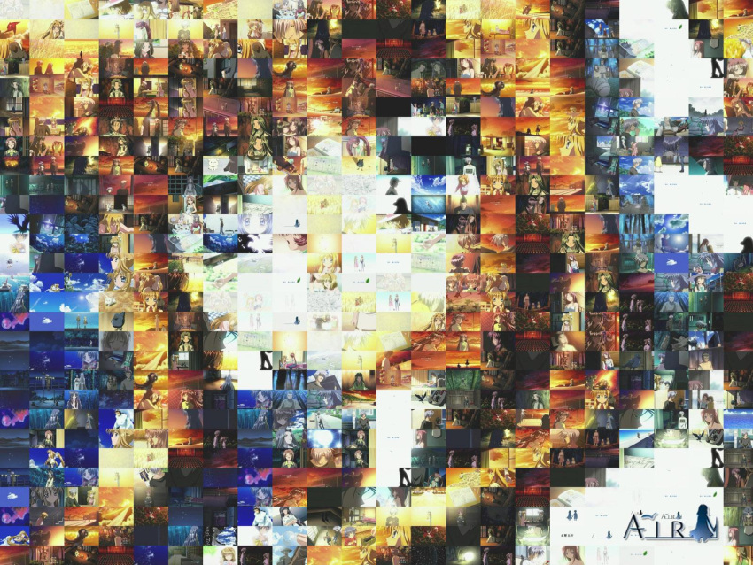 air collage highres kamio_misuzu mosaic_art photomosaic screencap
