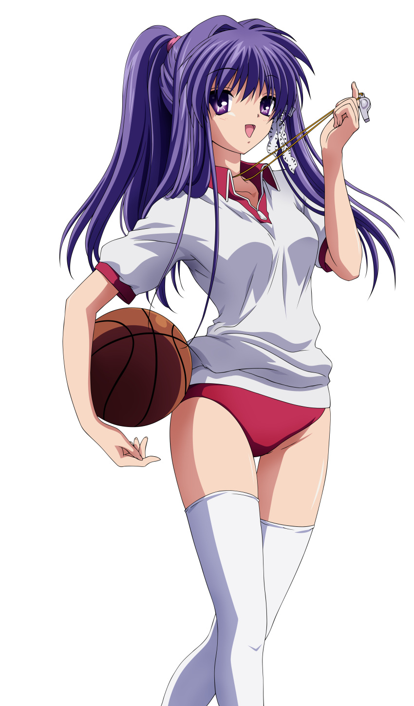 clannad extraction fujibayashi_kyou gym_uniform thigh-highs vector