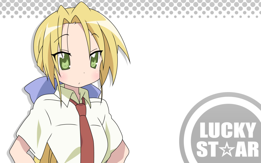 blonde_hair kuroi_nanako lucky_star tagme white