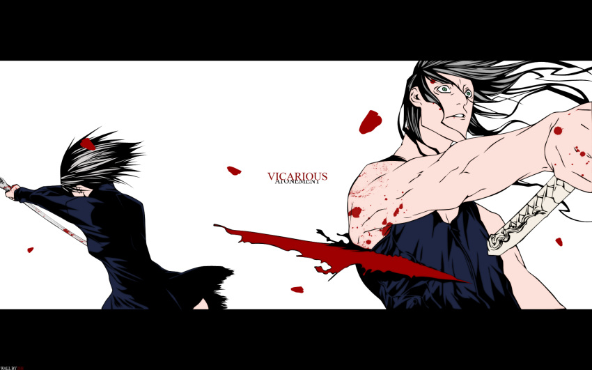 blood dogs:_bullets_&amp;_carnage dogs_(manga) fuyumine_magato fuyumine_naoto katana miwa_shirow vector