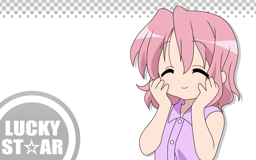 closed_eyes lucky_star pink_hair tagme takara_yukari