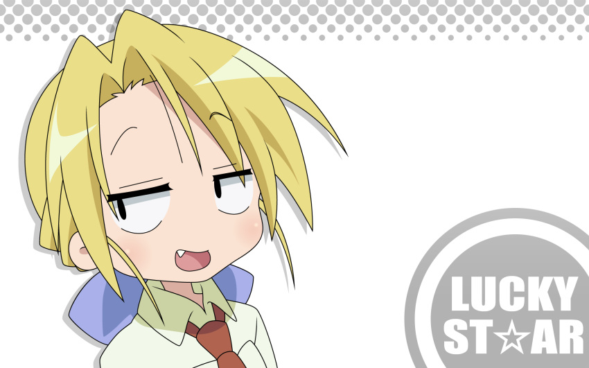 blonde_hair fang kuroi_nanako lucky_star white