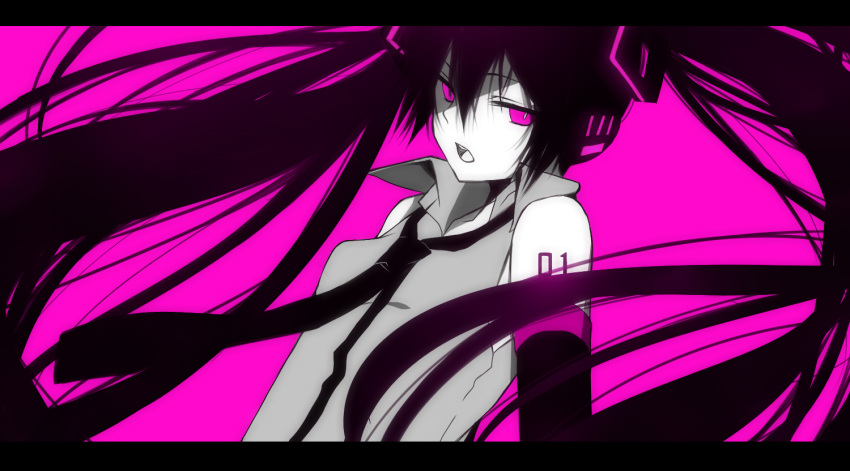 black_hair hatsune_miku long_hair purple_eyes shirotaka_(akrrkm) simple_background solo twintails violet_eyes vocaloid