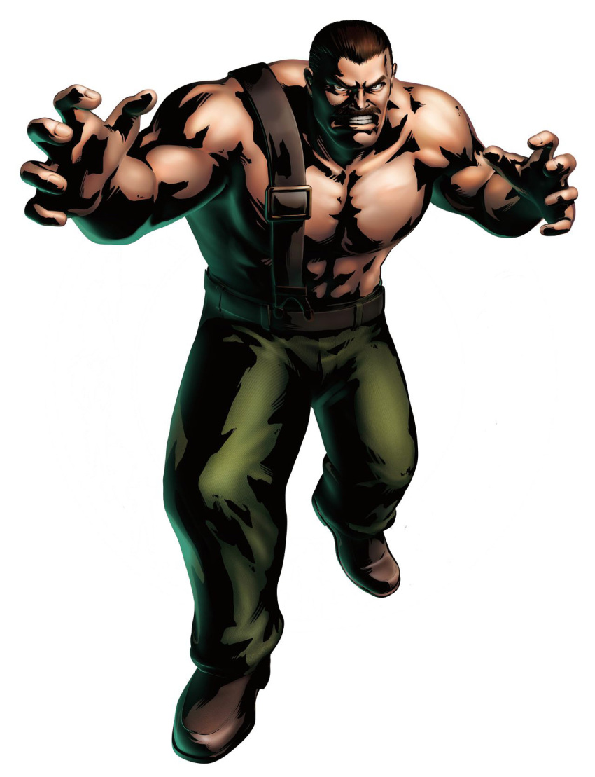 abs angry awesome belt brown_hair capcom facial_hair final_fight highres male manly marvel_vs._capcom marvel_vs._capcom_3 marvel_vs_capcom marvel_vs_capcom_3 mike_haggar mori_toshiaki moustache muscle mustache official_art shinkiro solo