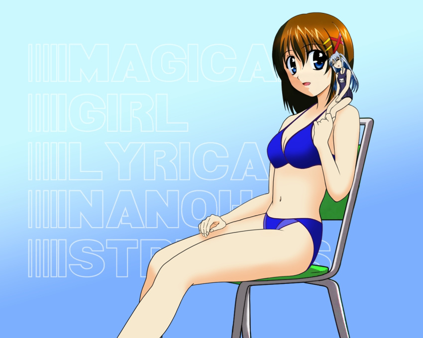 bikini mahou_shoujo_lyrical_nanoha reinforce_zwei swimsuit yagami_hayate