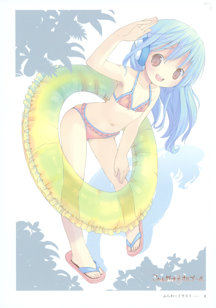 bathing_suit bikini blue_hair loli