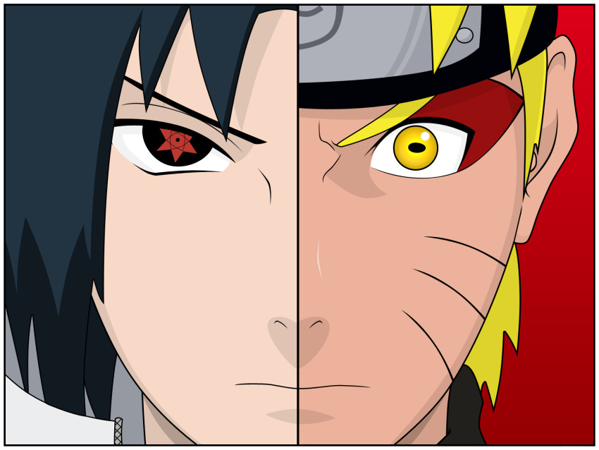 naruto tagme uchiha_sasuke uzumaki_naruto vector