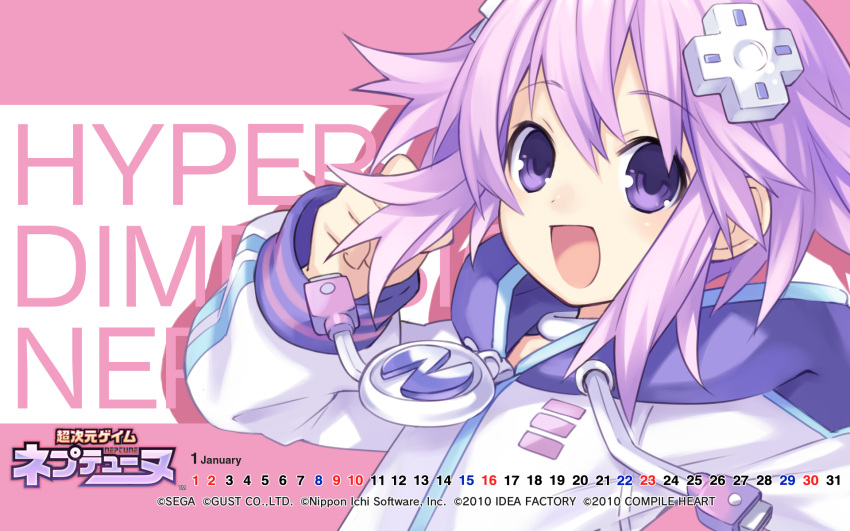 calendar hyperdimension_neptunia neptune_(choujigen_game_neptune) purple_hair tagme
